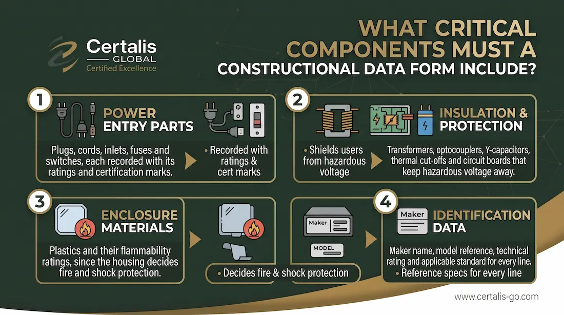 What Critical Components Must a Constructional Data Form Include?