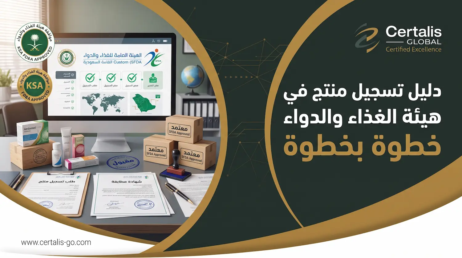 تسجيل منتج في هيئة الغذاء والدواء